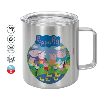 Peppa pig Family, Κούπα Ανοξείδωτη διπλού τοιχώματος 300ml