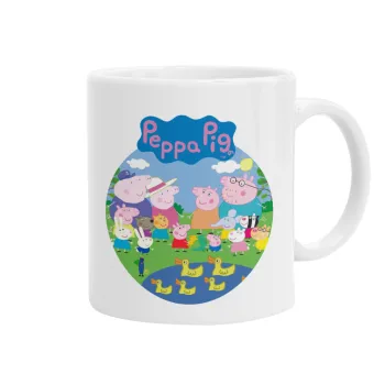 Peppa pig Family, Ceramic coffee mug, 330ml