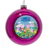 Purple Christmas tree ornament bauble 8cm