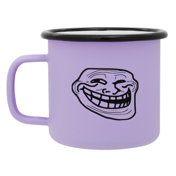 Troll face, Κούπα Μεταλλική εμαγιέ ΜΑΤ Light Pastel Purple 360ml