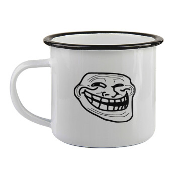 Troll face, Κούπα εμαγιέ με μαύρο χείλος 360ml