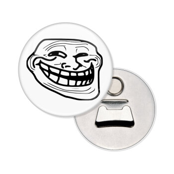 Troll face, Μαγνητάκι και ανοιχτήρι μπύρας στρογγυλό διάστασης 5,9cm
