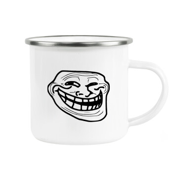 Troll face, Κούπα Μεταλλική εμαγιέ λευκη 360ml