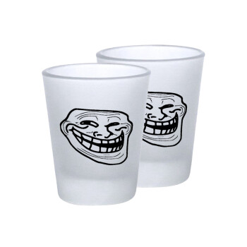 Troll face, Σφηνοπότηρα γυάλινα 45ml του πάγου (2 τεμάχια)