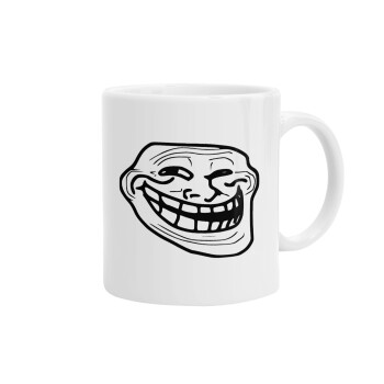 Troll face, Ceramic coffee mug, 330ml (1pcs)