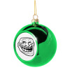 Green Christmas tree ornament ball 8cm