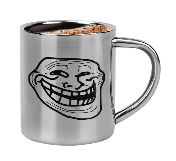Troll face — Κουπάκι μεταλλικό διπλού τοιχώματος για espresso (220ml)