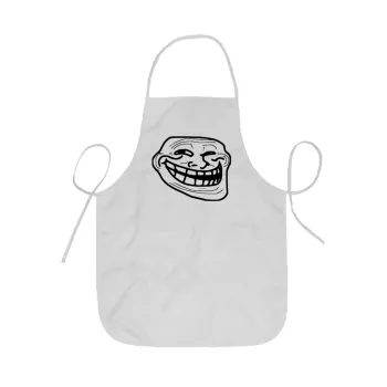 Troll face, Ποδιά Σεφ ολόσωμη κοντή  Παιδική (44x62cm)