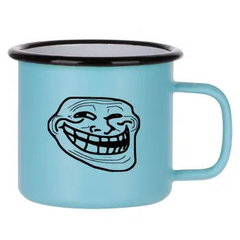 Troll face, Κούπα Μεταλλική εμαγιέ ΜΑΤ σιέλ 360ml