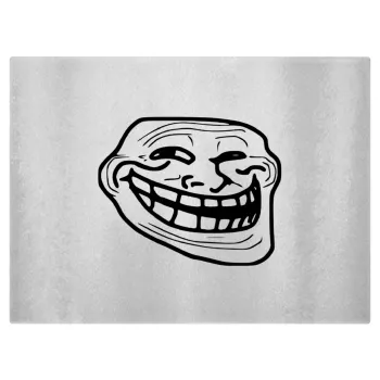 Troll face, Επιφάνεια κοπής γυάλινη (38x28cm)