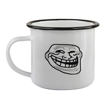 Troll face, Κούπα εμαγιέ με μαύρο χείλος 360ml