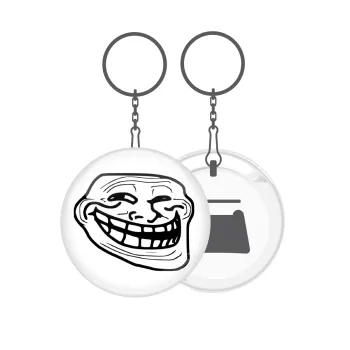 Troll face, Μπρελόκ μεταλλικό 5cm με ανοιχτήρι
