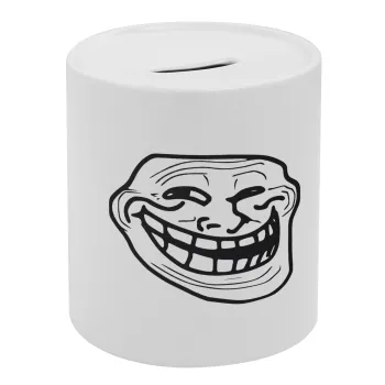 Troll face, Κουμπαράς πορσελάνης με τάπα