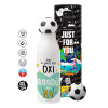 Soccer Metal mug thermos, double wall, 550ml