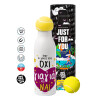 Tennis ball Metal mug thermos White, double wall, 550ml