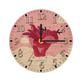 Flying Dyno, Ρολόι τοίχου ξύλινο plywood (20cm)