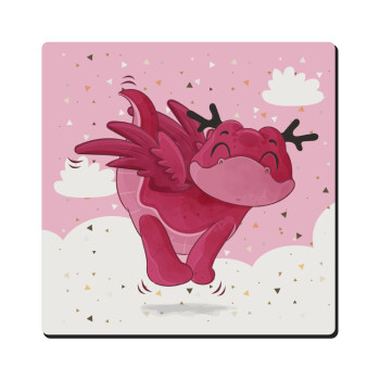 Flying Dyno, Τετράγωνο μαγνητάκι ξύλινο 6x6cm