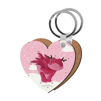 Flying Dyno, Μπρελόκ Ξύλινο καρδιά MDF