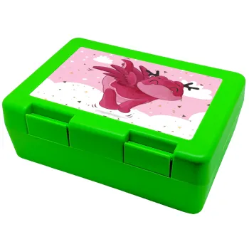 Flying Dyno, Children's cookie container GREEN 185x128x65mm (BPA free plastic)