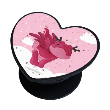 Flying Dyno, Phone Holders Stand  καρδιά Μαύρο Βάση Στήριξης Κινητού στο Χέρι