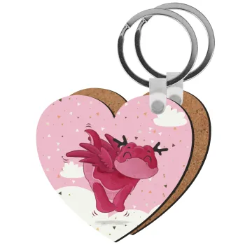 Flying Dyno, Μπρελόκ Ξύλινο καρδιά MDF