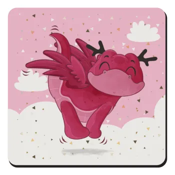 Flying Dyno, Τετράγωνο μαγνητάκι ξύλινο 9x9cm