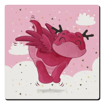 Flying Dyno, Τετράγωνο μαγνητάκι ξύλινο 6x6cm