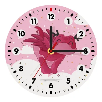 Flying Dyno, Wooden wall clock (20cm)