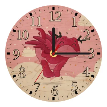 Flying Dyno, Ρολόι τοίχου ξύλινο plywood (20cm)