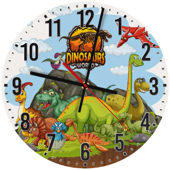Dinosaur's world, Ρολόι τοίχου ξύλινο (30cm)