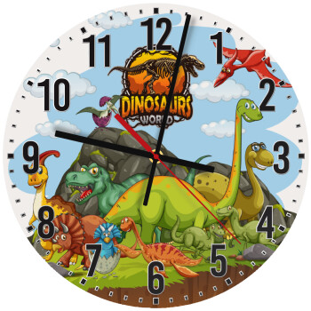 Dinosaur's world, Ρολόι τοίχου ξύλινο (30cm)