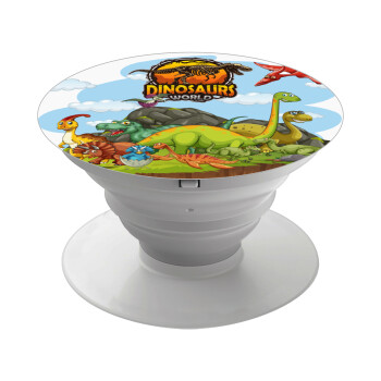 Dinosaur's world, Phone Holders Stand  Λευκό Βάση Στήριξης Κινητού στο Χέρι