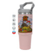 Pink color, 890ml (30oz) stainless Steel Tumbler with Handle
