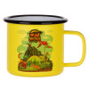 Metallic enamel MATT Yellow cup 360ml