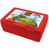 Children's cookie container RED 185x128x65mm (BPA free plastic)