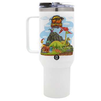 Dinosaur's world, Mega Stainless steel Tumbler with lid, double wall 1,2L