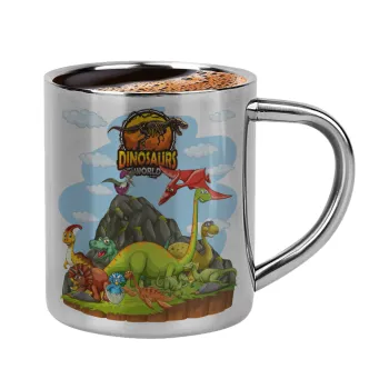 Dinosaur's world, Κουπάκι μεταλλικό διπλού τοιχώματος για espresso (220ml)