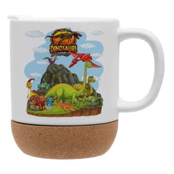Dinosaur's world, Ceramic coffee mug Cork (MAT), 330ml