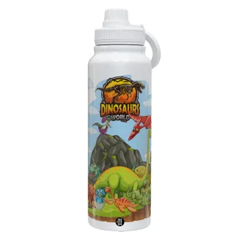 Dinosaur's world, Θερμός 1L Ανοξείδωτο με Βάση Κινητού & Διπλά Τοιχώματα