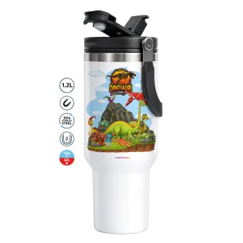 Dinosaur's world, Mega Stainless steel Tumbler with lid, double wall 1,2L