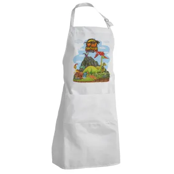 Dinosaur's world, Ποδιά Σεφ Ολόσωμη Ενήλικων (με ρυθμιστικά και 2 τσέπες)