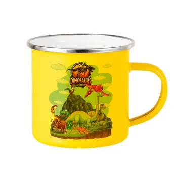 Dinosaur's world, Yellow Enamel Metallic Cup 360ml