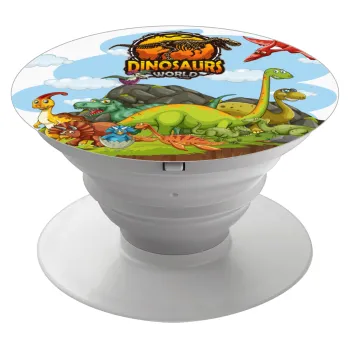 Dinosaur's world, Phone Holders Stand  White Hand-held Mobile Phone Holder