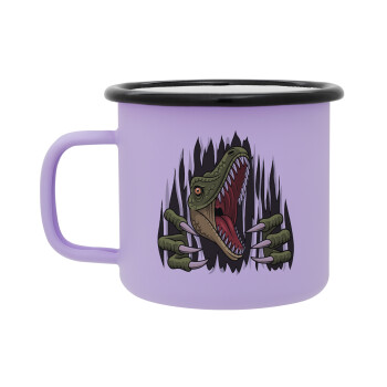 Dinosaur scratch, Κούπα Μεταλλική εμαγιέ ΜΑΤ Light Pastel Purple 360ml