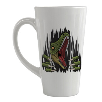Dinosaur scratch, Κούπα κωνική Latte Μεγάλη, κεραμική, 450ml