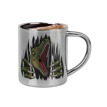 Dinosaur scratch, Κουπάκι μεταλλικό διπλού τοιχώματος για espresso (220ml)