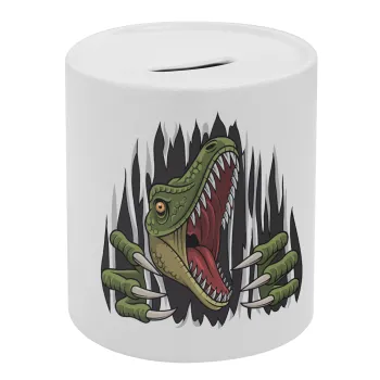 Dinosaur scratch, Κουμπαράς πορσελάνης με τάπα