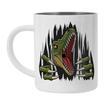 Dinosaur scratch, Mug Stainless steel double wall 300ml