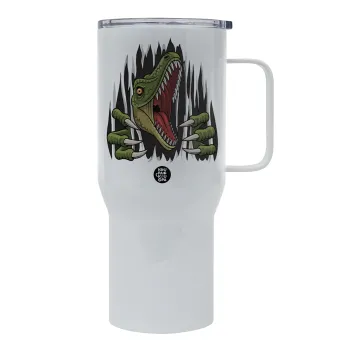 Dinosaur scratch, Mega Stainless steel Tumbler with lid, double wall 750L