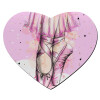 Mousepad heart 23x20cm